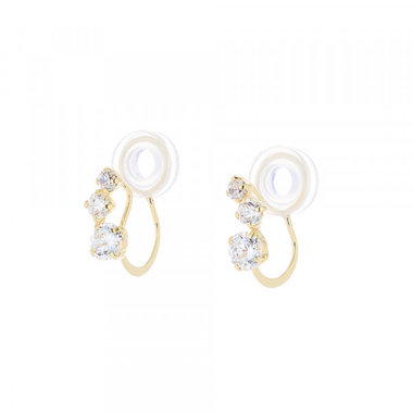 K10 イエローゴールド キュービックジルコニア イヤリング