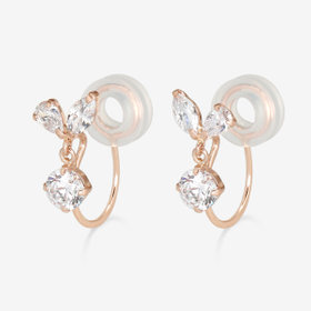 【Ear Jewelry】K10 ピンクゴールド キュービックジルコニア イヤリング
