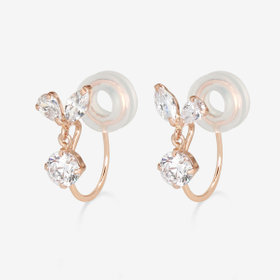 【Ear Jewelry】K10 ピンクゴールド キュービックジルコニア イヤリング