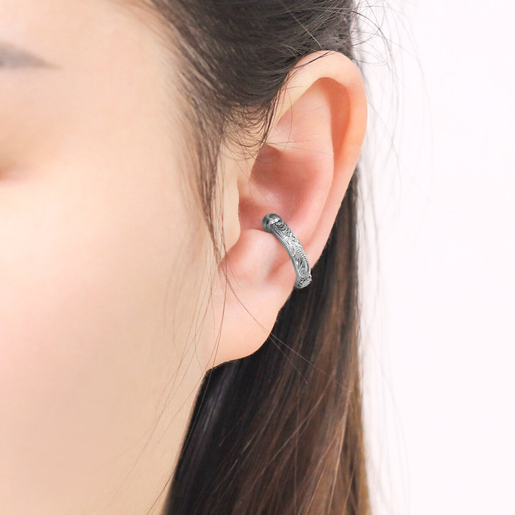 BLOOM ブルーム ステンレス イヤーカフ ※片耳用（サージカルステンレス 316L） シルバー