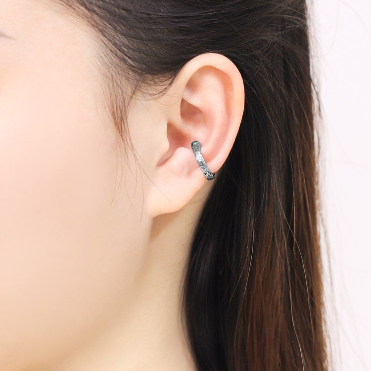 BLOOM ブルーム ステンレス イヤーカフ ※片耳用（サージカルステンレス 316L） シルバー