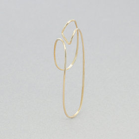 【ドラマ着用】K10 イエローゴールド イヤーカフ ※左耳用