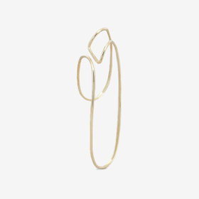 【ドラマ着用】K10 イエローゴールド イヤーカフ ※左耳用