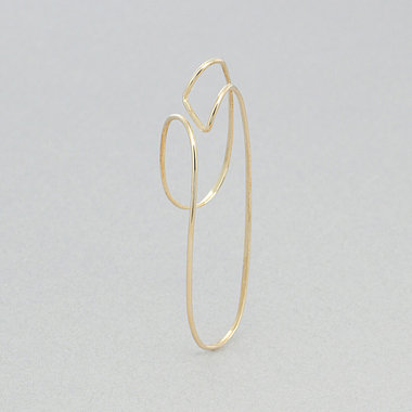 【ドラマ着用】K10 イエローゴールド イヤーカフ ※左耳用