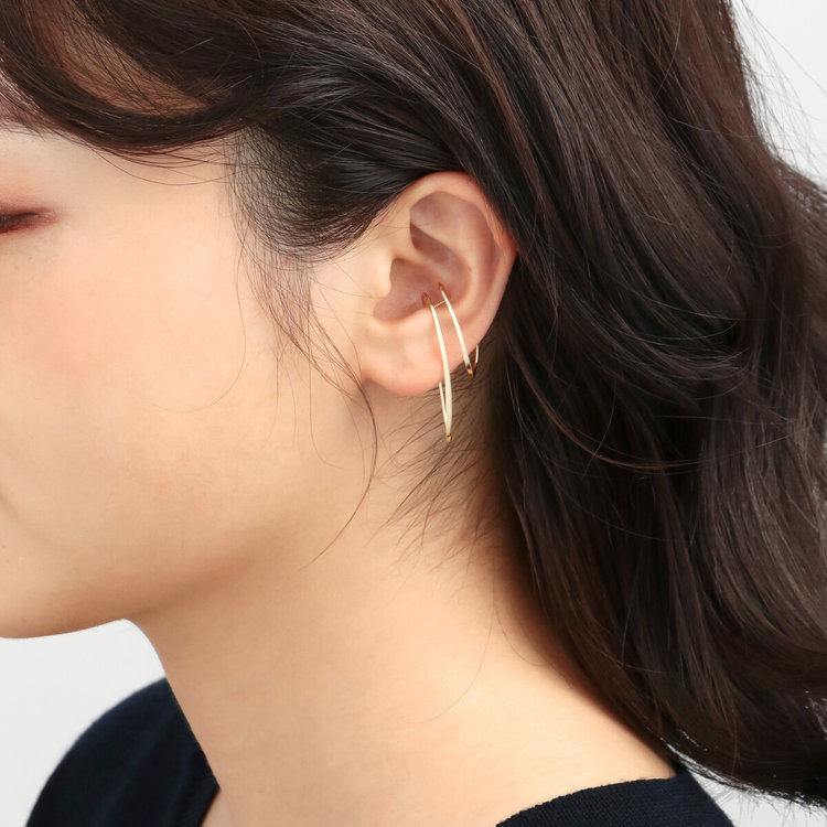 BLOOM ブルーム 【ドラマ着用】K10 イエローゴールド イヤーカフ ※左耳用 イエローゴールド