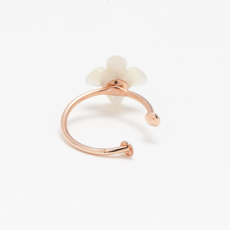 BLOOM ブルーム 【WEB限定】【Birth Flower】11月誕生花 K10 ピンクゴールド ブバリア イヤーカフ ※片耳用 ピンクゴールド