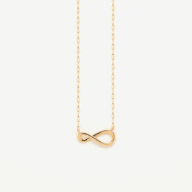 K10 イエローゴールド インフィニティ ネックレス