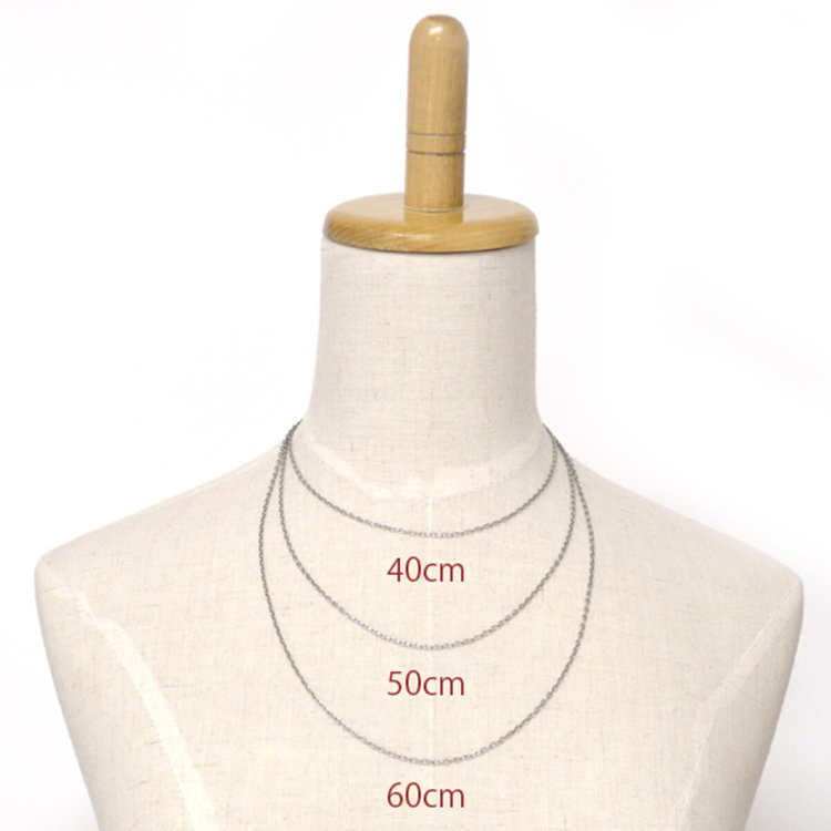 BLOOM ブルーム ステンレス スクリュー チェーン（40cm）（サージカルステンレス 316L） シルバー