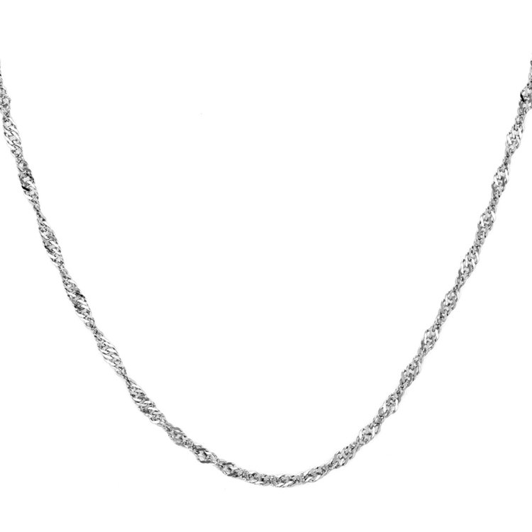 BLOOM ブルーム 【Link（つながり）】ステンレス スクリューチェーン（50cm）（サージカルステンレス 316L） シルバー