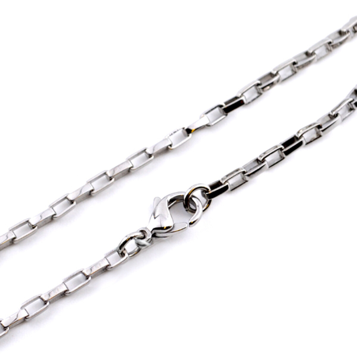 Link（つながり）】ステンレス 角アズキチェーン（50cm）（0322