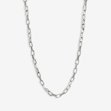 ステンレス 角アズキ チェーンネックレス（60cm）