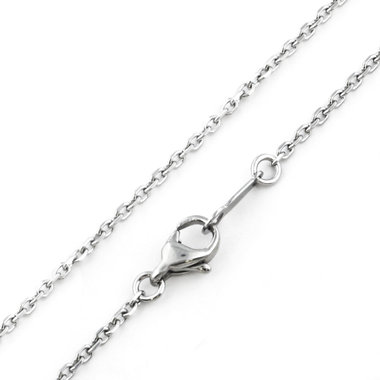 ステンレス 細アズキ チェーンネックレス（50cm）（サージカルステンレス 316L）