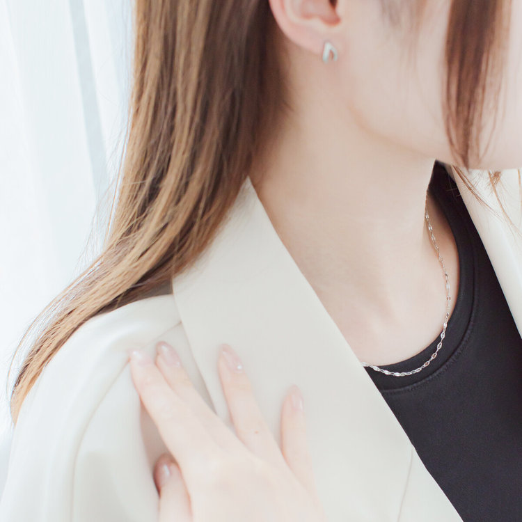 BLOOM ブルーム ステンレス デザインネックレス（サージカルステンレス 316L） シルバー