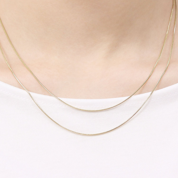 BLOOM ブルーム ステンレス デザインネックレス（サージカルステンレス 316L） イエロー