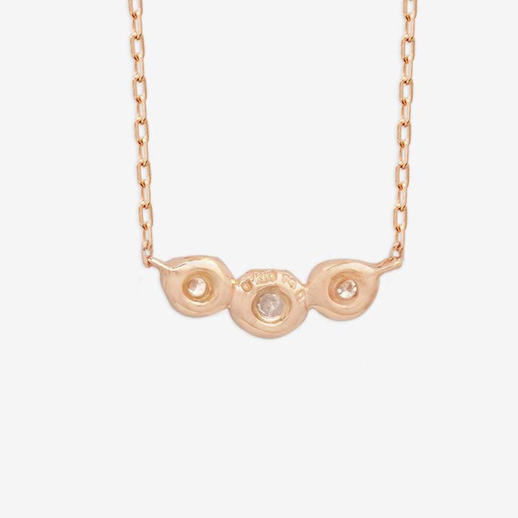 BLOOM ブルーム 【GLOW】K10 ピンクゴールド ダイヤモンド ネックレス ピンクゴールド