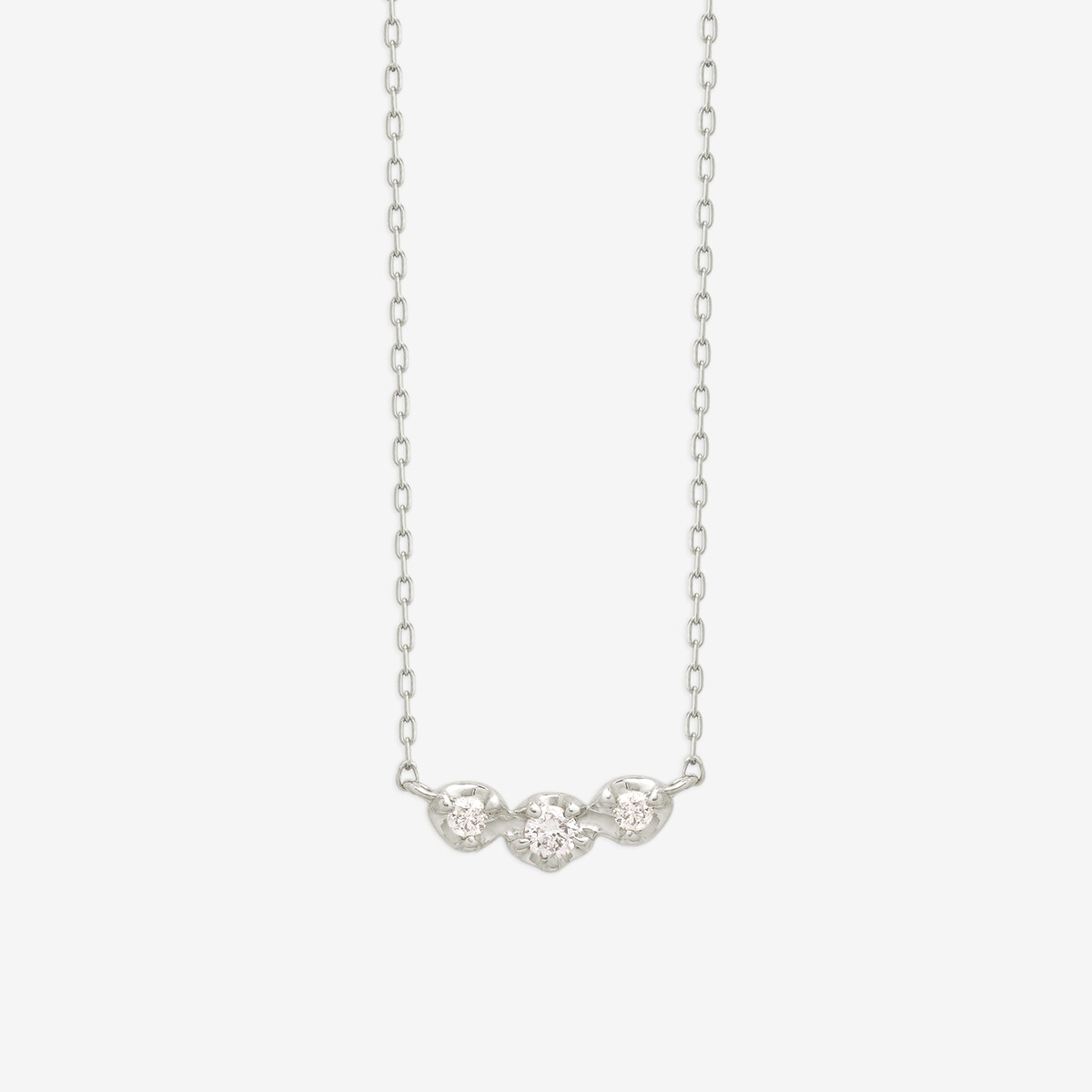 ダンシングストーン】K10 ホワイトゴールド ダイヤモンド しずく