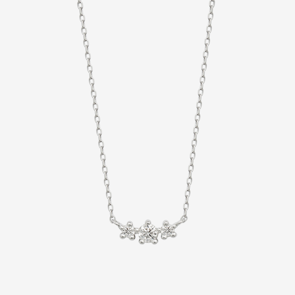 Heart＆Cupid】プラチナ ダイヤモンド ネックレス（0.12ct）<H&C証明