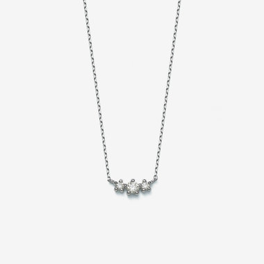 【Heart＆Cupid】プラチナ ダイヤモンド ネックレス（0.1ct）<H&C証明カード/スコープ付>
