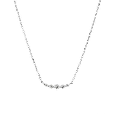 【Heart＆Cupid】プラチナ ダイヤモンド ネックレス（0.1ct）<H&C証明カード/スコープ付>