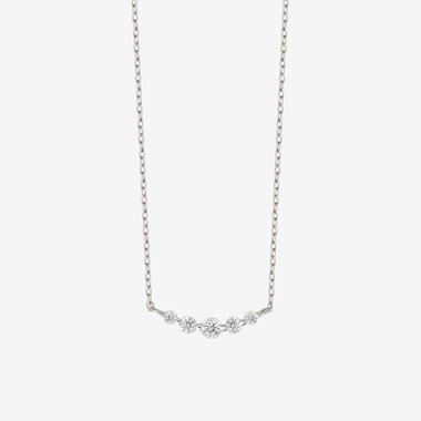 【Heart＆Cupid】プラチナ ダイヤモンド ネックレス（0.1ct）<H&C証明カード/スコープ付>