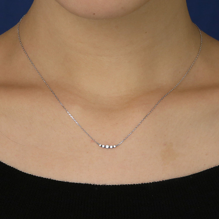 BLOOM ブルーム 【Heart＆Cupid】プラチナ ダイヤモンド ネックレス（0.1ct）<H&C証明カード/スコープ付> プラチナム