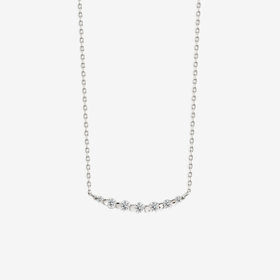 【Heart＆Cupid】プラチナ ダイヤモンドライン ネックレス（0.2ct）<H&C証明カード/スコープ付>