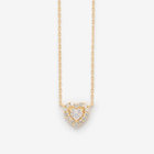 【2026サマーコレクション】K10 イエローゴールド ローズクォーツ ハート ネックレス