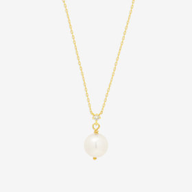 【Lumen（光の単位）】6月誕生石 K18 イエローゴールド あこや真珠 ネックレス