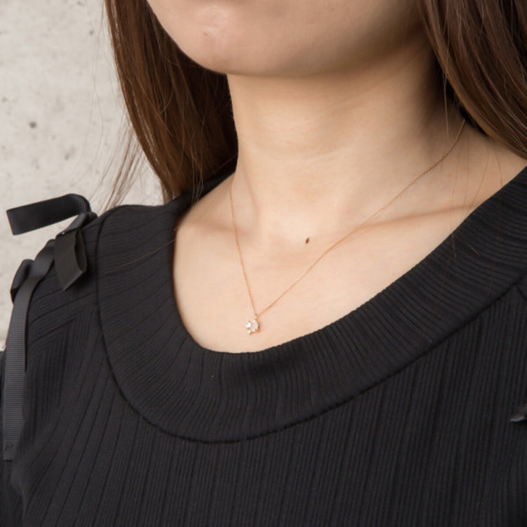 BLOOM ブルーム 【Garden】10月誕生石 K10 イエローゴールド オパール ネックレス イエローゴールド