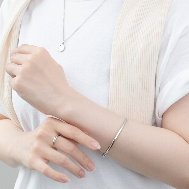 BLOOM ブルーム 【Link（つながり）】ステンレス ペアネックレス（メンズ）（サージカルステンレス 316L） シルバー