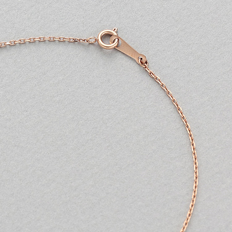 BLOOM ブルーム 【Link（つながり）】ステンレス ムーン ペアネックレス（レディース）（サージカルステンレス 316L） ピンク