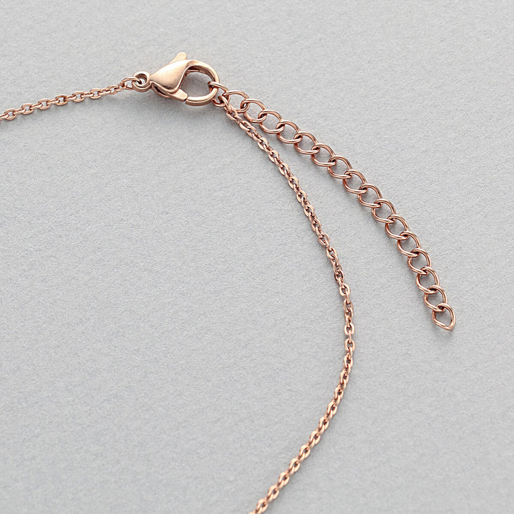 BLOOM ブルーム 【Link（つながり）】ステンレス ペアネックレス（レディース） ピンク