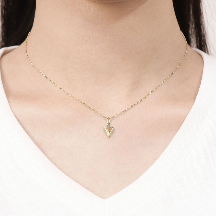 BLOOM ブルーム ステンレス ペアネックレス（レディース）（サージカルステンレス 316L） イエロー