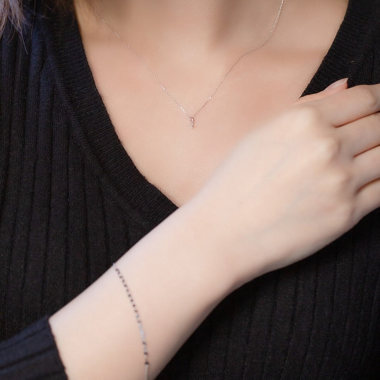 BLOOM ブルーム 【WEB限定】K10 ホワイトゴールド ダイヤモンド ネックレス ホワイトゴールド