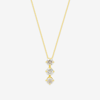 K18 イエローゴールド ダイヤモンド ネックレス