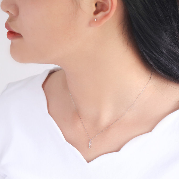 BLOOM ブルーム プラチナ ダイヤモンド ネックレス プラチナム