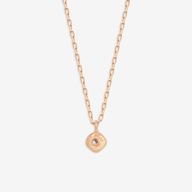 BLOOM ブルーム 【GLOW】K10 ピンクゴールド ダイヤモンド ネックレス（0.05ct） ピンクゴールド