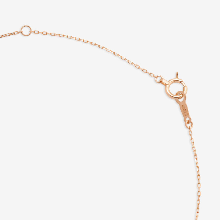 BLOOM ブルーム 【GLOW】K10 ピンクゴールド ダイヤモンド ネックレス（0.05ct） ピンクゴールド
