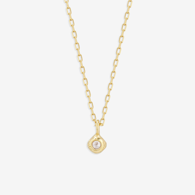 BLOOM ブルーム 【GLOW】K10 イエローゴールド ダイヤモンド ネックレス（0.03ct） イエローゴールド