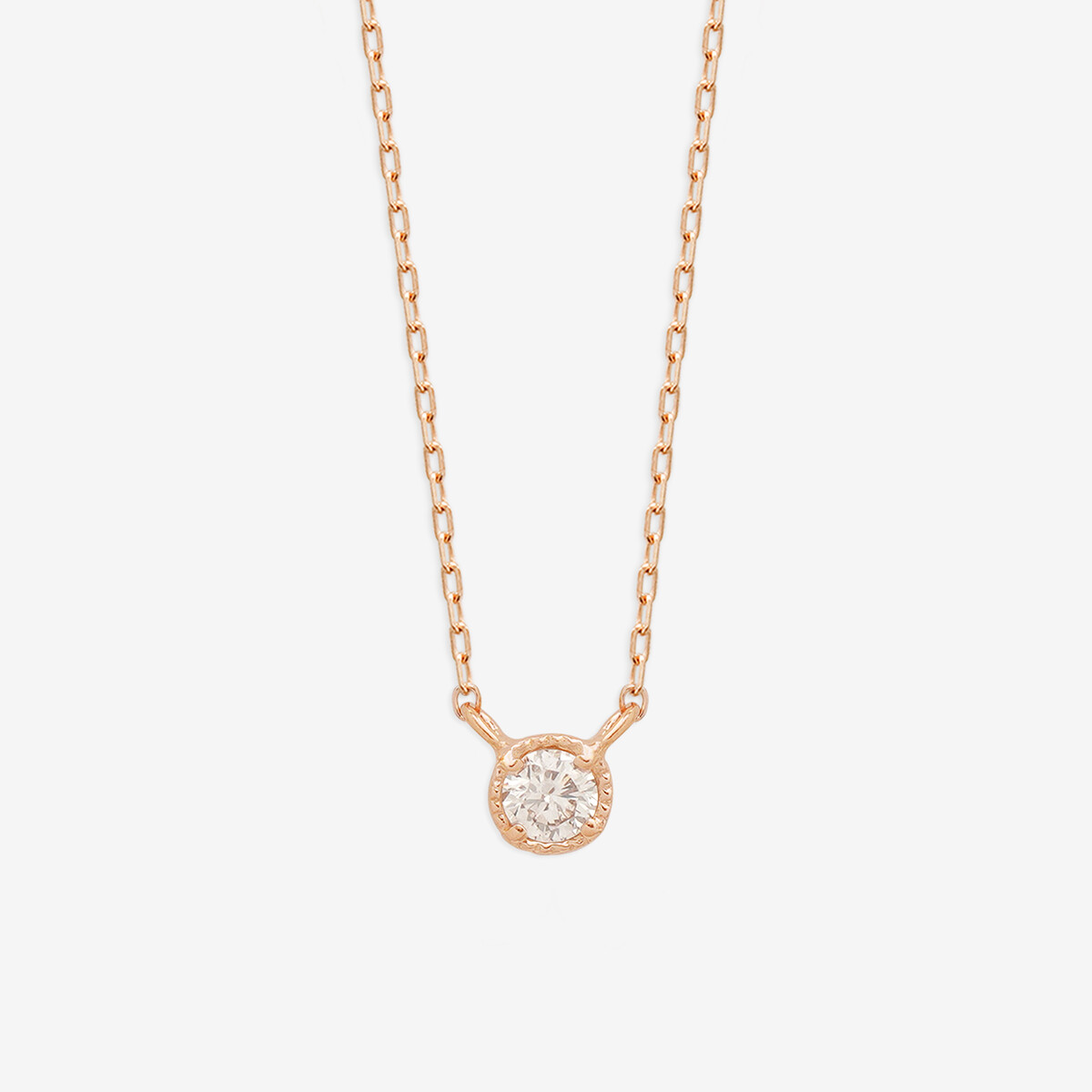 Birth Flower】4月誕生花 K10 ピンクゴールド サクラ ネックレス