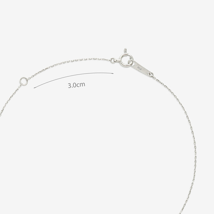 BLOOM ブルーム 【GLOW】K10 ホワイトゴールド ダイヤモンド ネックレス ホワイトゴールド