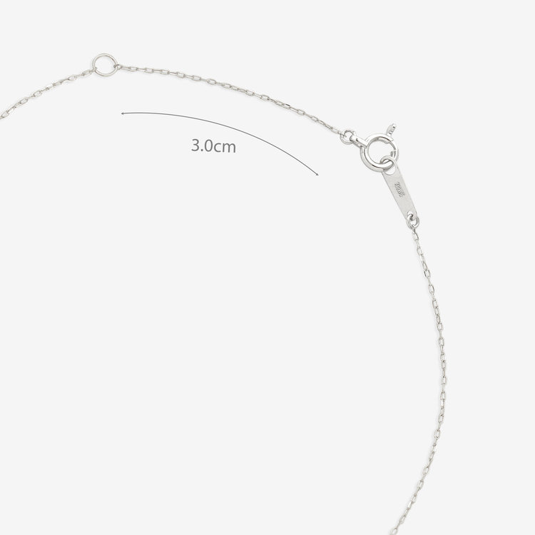 BLOOM ブルーム 【GLOW】K10 ホワイトゴールド ダイヤモンド ネックレス ホワイトゴールド