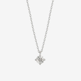 【Heart＆Cupid】プラチナ ダイヤモンド ネックレス（0.2ct）<H&C証明カード/スコープ付>