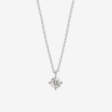 【Heart＆Cupid】プラチナ ダイヤモンド ネックレス（0.2ct）<H&C証明カード/スコープ付>