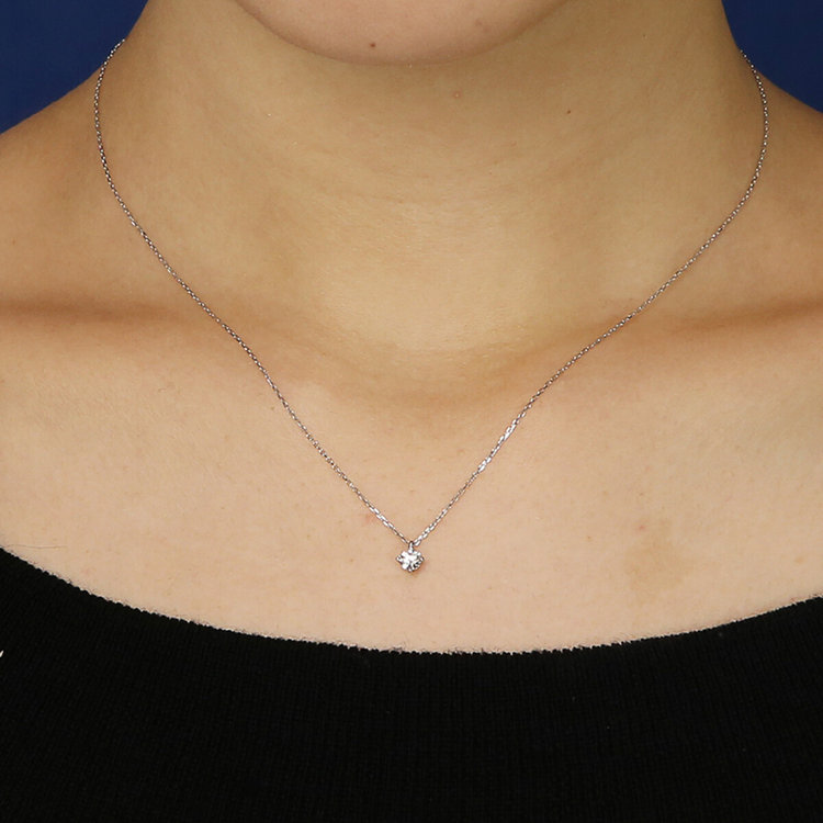 BLOOM ブルーム 【Heart＆Cupid】プラチナ ダイヤモンド ネックレス（0.2ct）<H&C証明カード/スコープ付> プラチナム