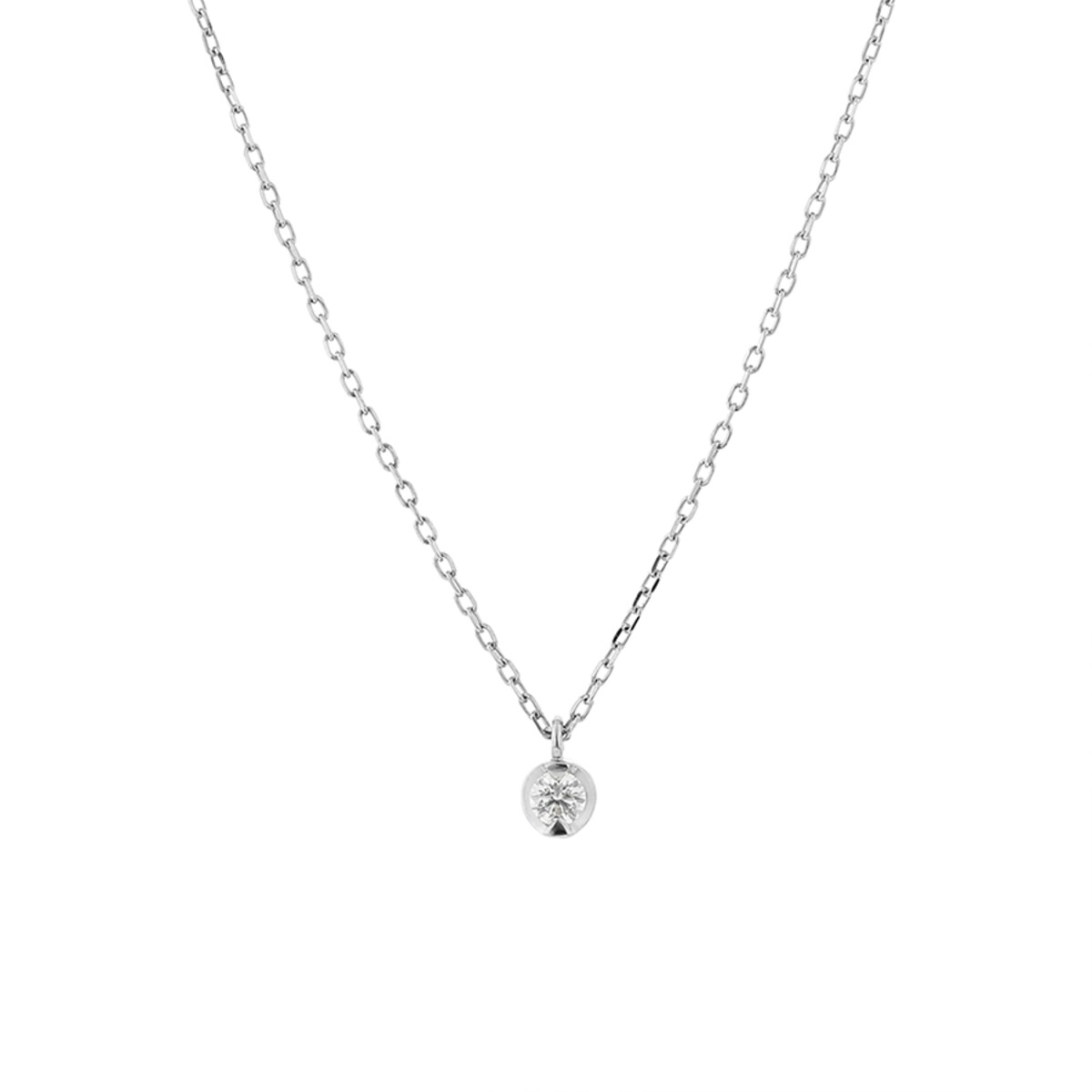 JF67☆高級 ESTELLE ダイヤモンド0.31ct プラチナ ネックレス