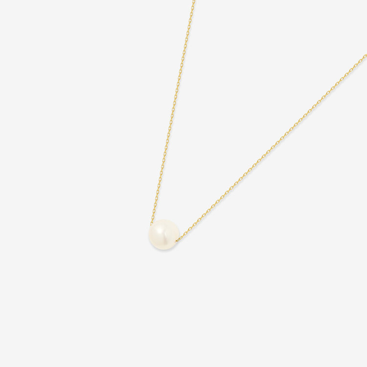 BLOOM ブルーム 【ドラマ着用】【Lumen（光の単位）】6月誕生石 K18 イエローゴールド あこや真珠 ネックレス イエローゴールド