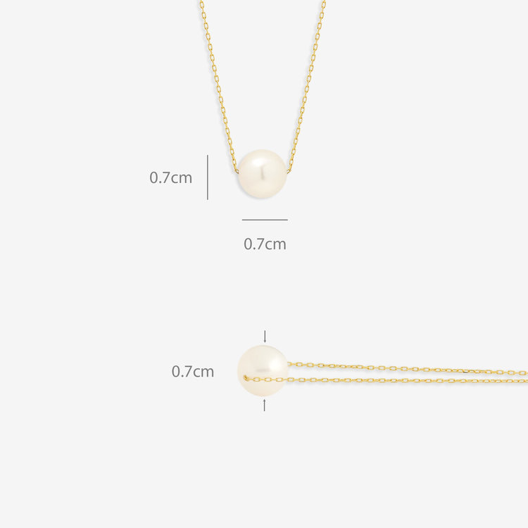 BLOOM ブルーム 【ドラマ着用】【Lumen（光の単位）】6月誕生石 K18 イエローゴールド あこや真珠 ネックレス イエローゴールド