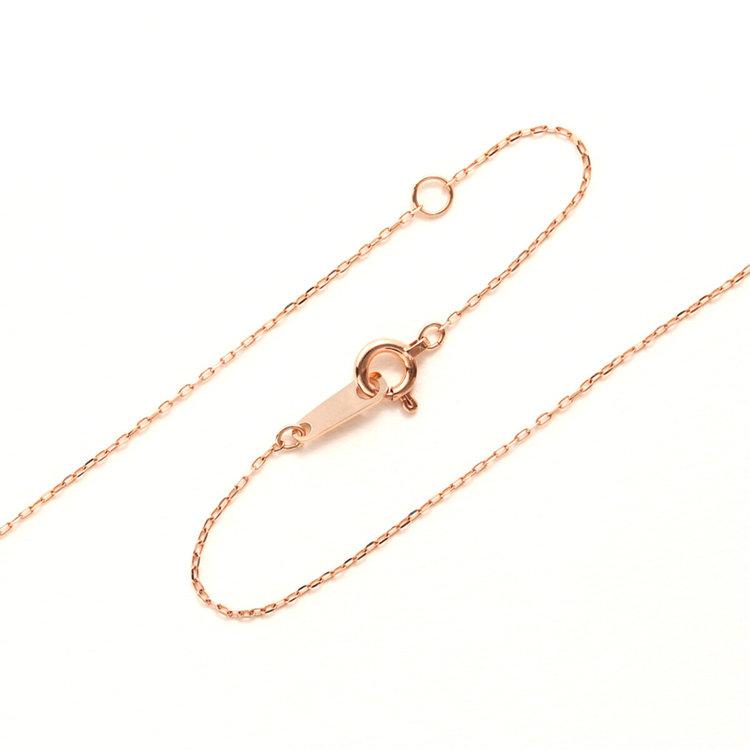 BLOOM ブルーム 【Birth Flower】10月誕生花 K10 ピンクゴールド コスモス ネックレス ピンクゴールド