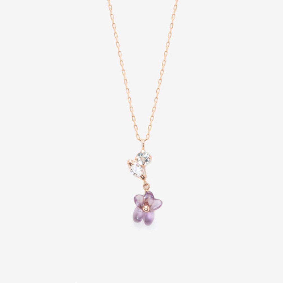 BLOOM ブルーム K10 ピンクゴールド さくら　ネックレス 桜　サクラ 2026スプリングコレクション】【Birth Flower】4月誕生花 K10 ピンク
